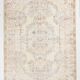 Distressed beige classic carpet 282x193cm