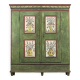Cabinet de mariée peint d'art populaire, 1868