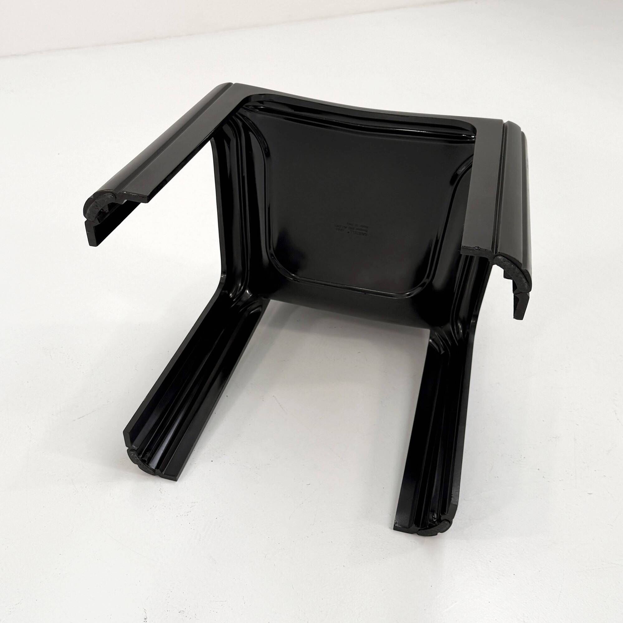 Black Chair Model 4854 Chair by Gae Aulenti for Kartell, 1970