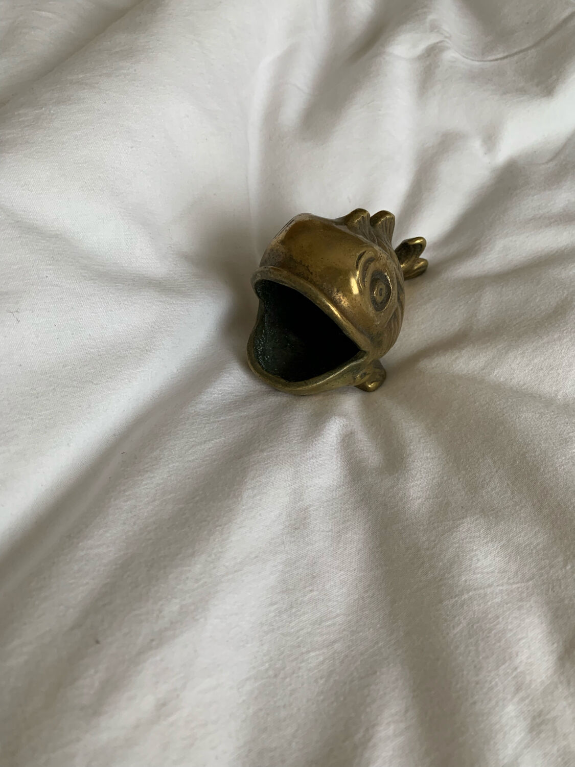 Bronze ashtray fish shaped