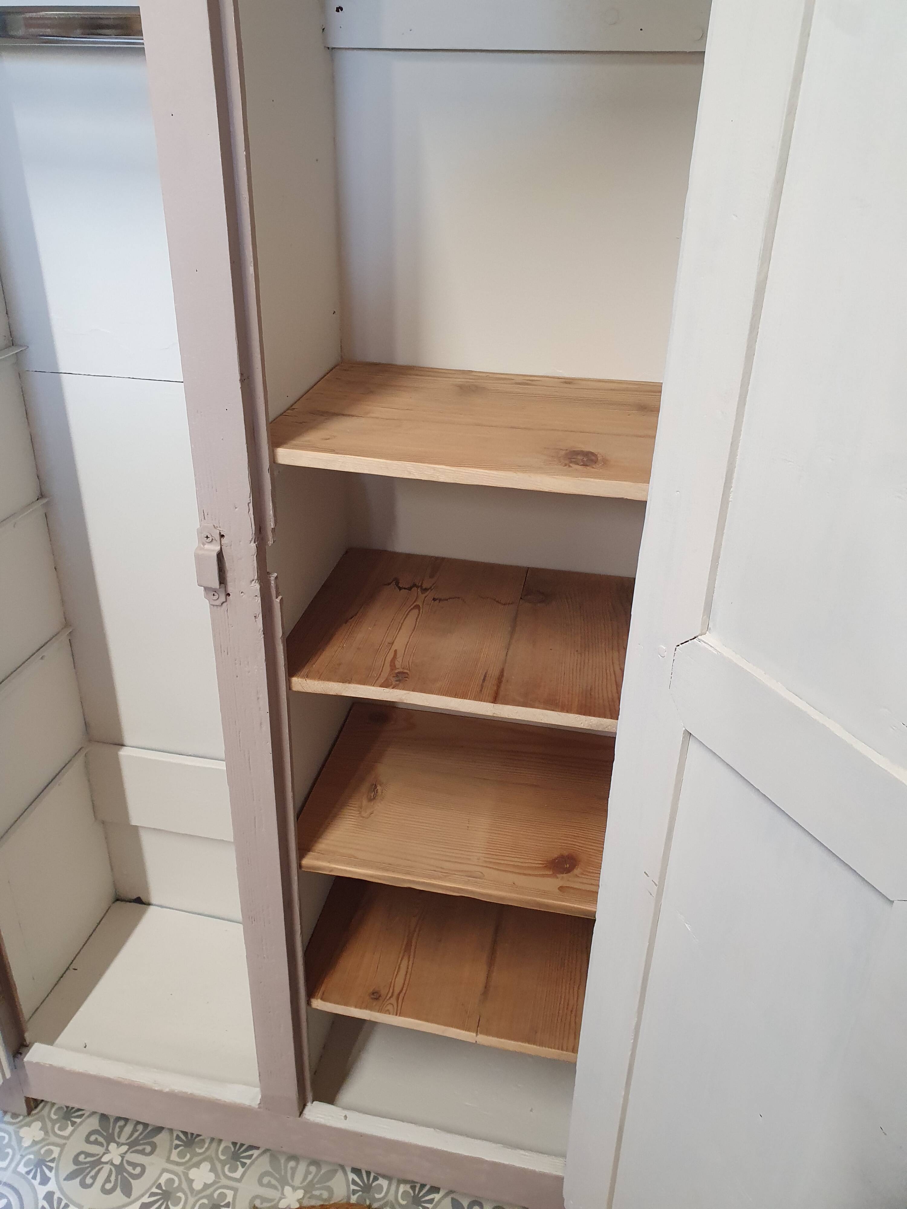 Old wooden cloakroom