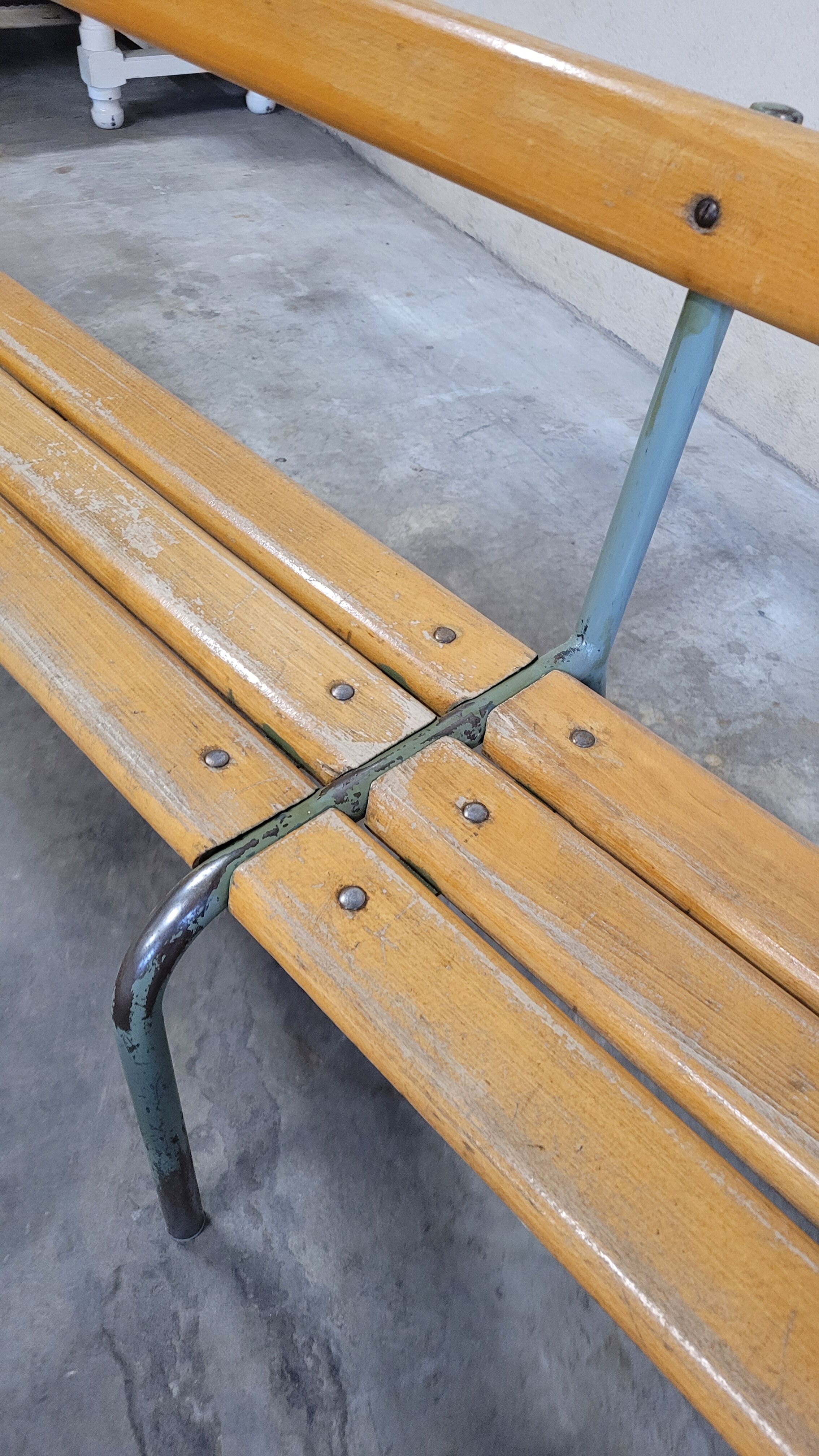 Pair of kindergarten benches for children made in 1950
