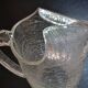 Special crackled glass pitcher with spikes