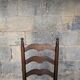 Ensemble de 8 chaises en bois et paille