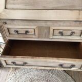 Pickled oak desk