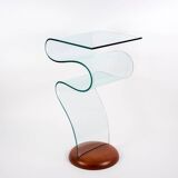 Thermoformed Glass Table in the style of Fontana Arte