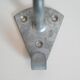Pair of school coat hooks in Bakelite and metal from the 1950s.