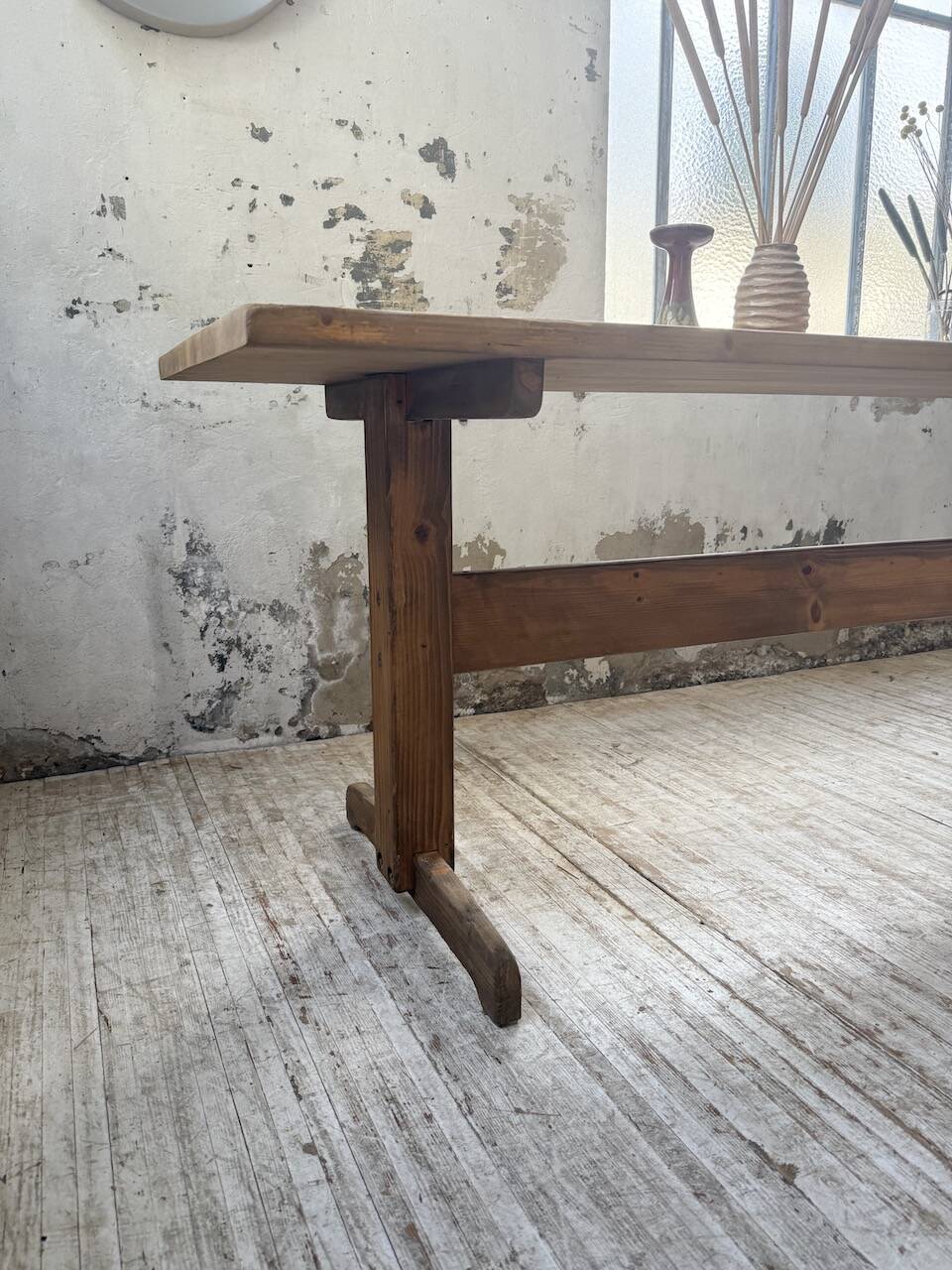 Perriand mountain furniture pine dining table