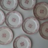Set of 9 flat Plates