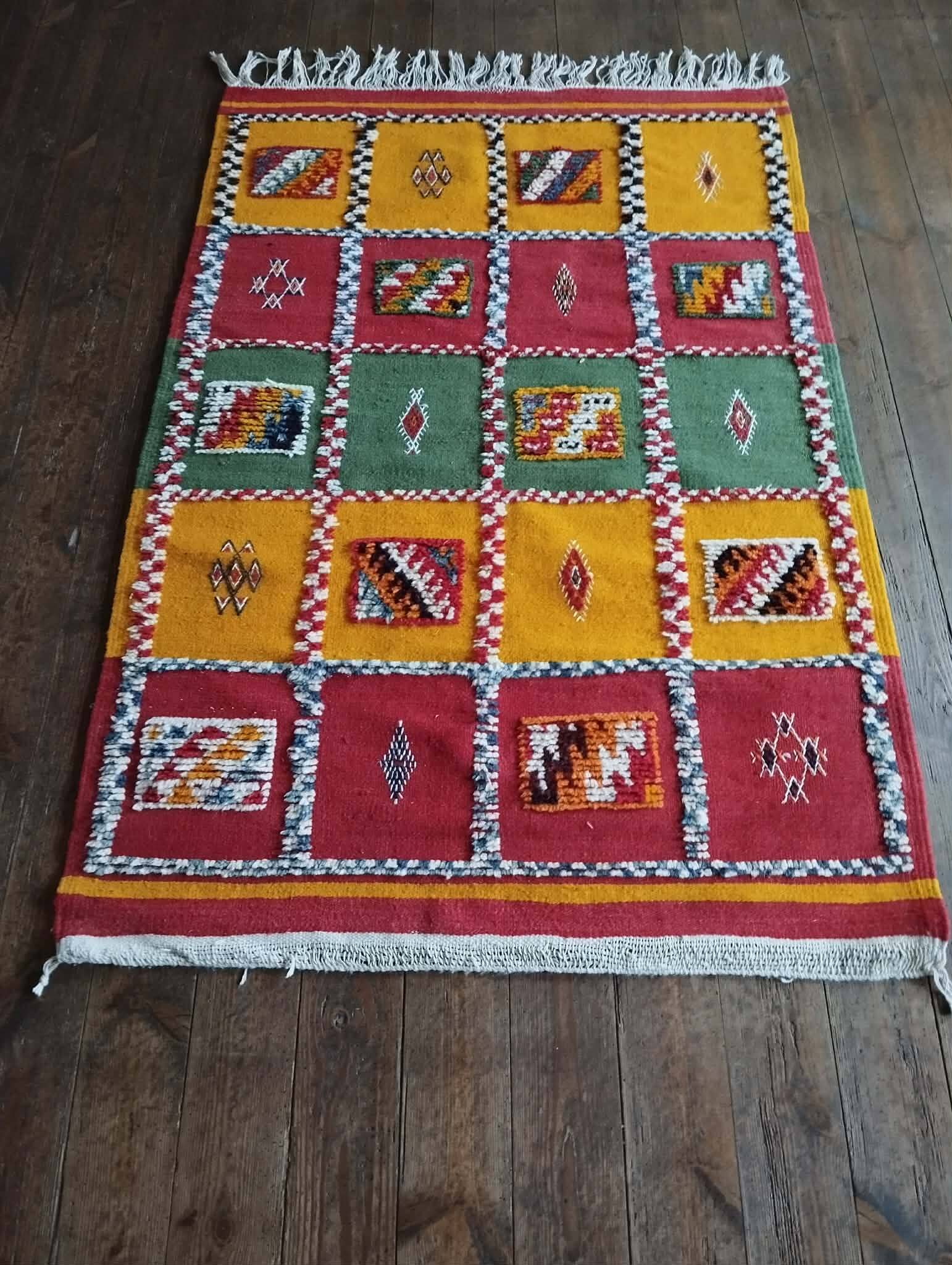 Handmade Berber Kilim Taznakht 150x100cm