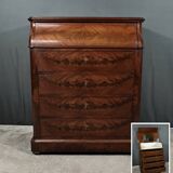 Commode de Toilette en Ronce d’Acajou, style Louis-Philippe – Fin XIXe