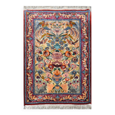 Tapis d'Orient Iran Ispahan 0.74X 1.08 M - Laine Et Soie