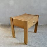 Light wood bedside table from the 60s