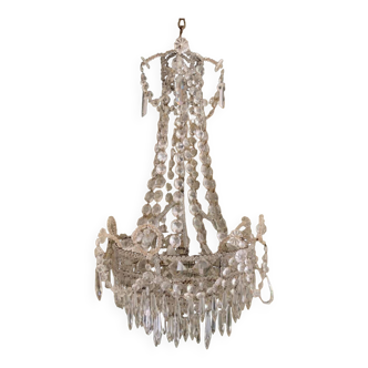 Lustre corbeille 18eme