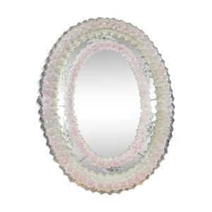 miroir de venise / venitien des années 50 en verre de murano - xxe