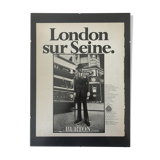 Advertising poster Burton years 50