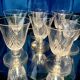 SET OF 7 ST LOUIS CRYSTAL LIQUEUR GLASSES ART DECO VOSGES MODEL