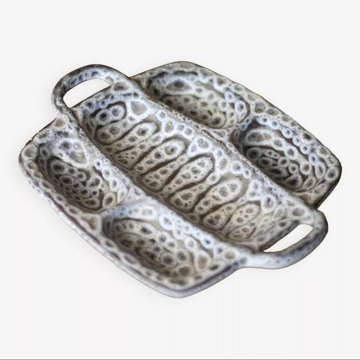 Ceramic tray signed Austruy Jean Vallauris, small tray