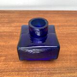 Scandinavian mid-century block glass vase, 1960s