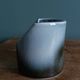 Vase Virebent porcelain cylindrical roll shape with a deep neck.