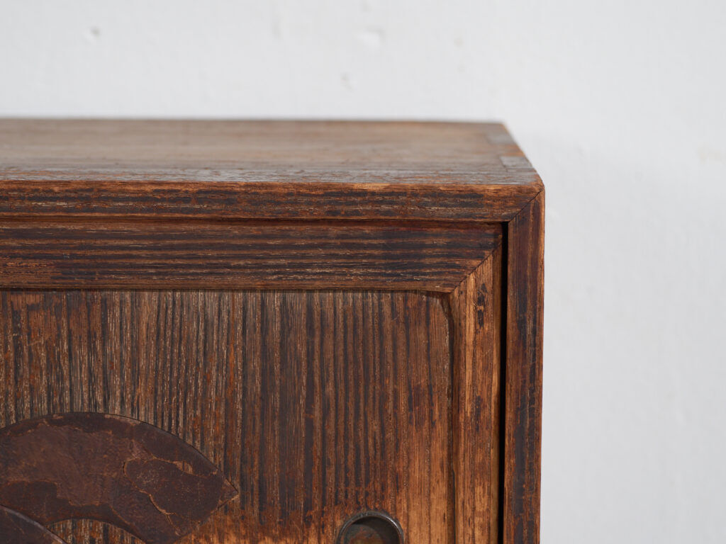 Old sliding door chest of drawers – Taishō / Shōwa period (c. 1920-1945) #92