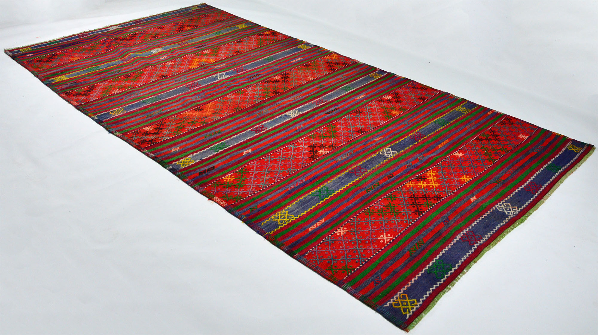 Anatolian handmade kilim rug 310 cm x 174 cm