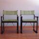 2 chaises vintage en rotin, années 1970