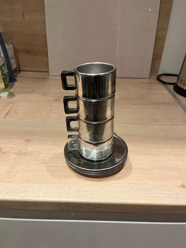 Ensemble de 4 tasses et sous-tasses STO Casalinghi Italy