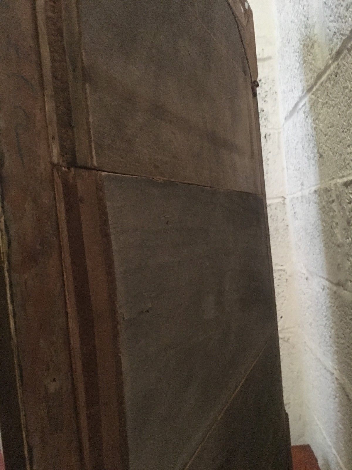 Louis XV style mirror in wood and stucco 154x87cm