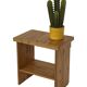 Vintage pinewood side table bedside table compact design 70's