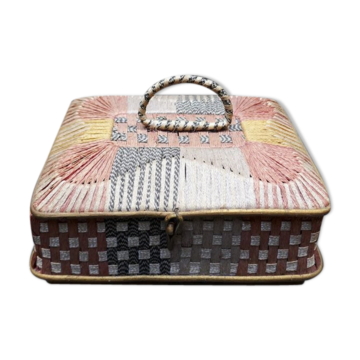 Workbox or old sewing basket