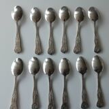 Silver metal cutlery