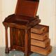Bureau Davenport Regency Antique Circa 1810-1820 en Bois Dur et Cuir