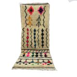 Handmade wool Berber rug 300 X 100 CM