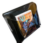 Plexiglass magazine rack, circa 1970