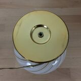 Lamp mushroom globe glass golden base