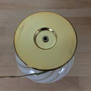 Lamp mushroom globe glass golden base
