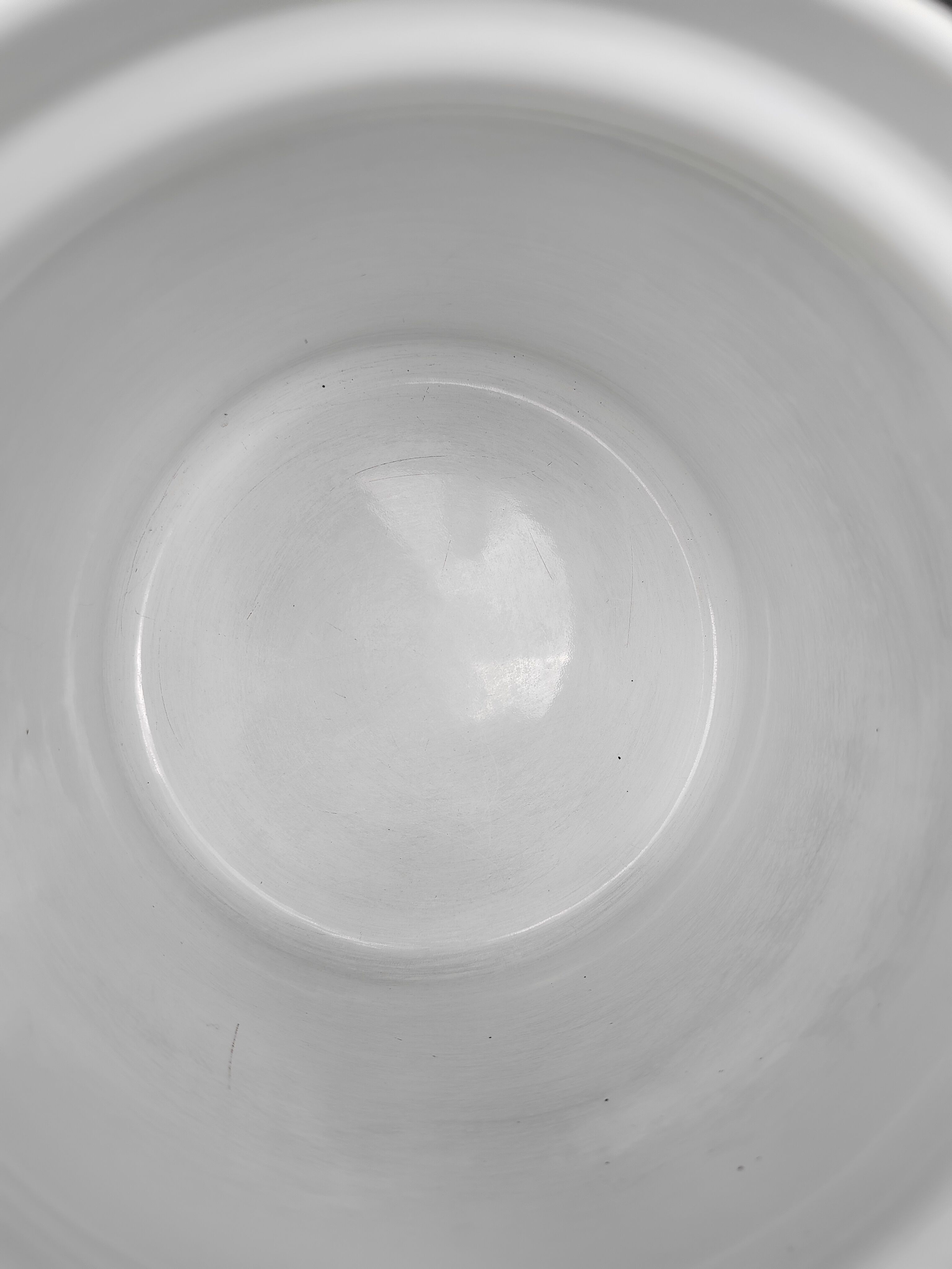 Yellow enamelled milk kettle