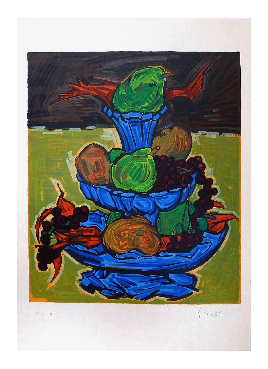 "The fruits of autumn" lithograph by Isis Kischka