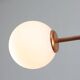 Mid-Century Modern Italian Chandelier in Copper and Opaline Glass, 1960s