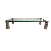 Glass coffee table