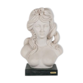 Vintage woman bust, resin bust, Escorpiao do ouro, topless woman, resin statue, pedestal