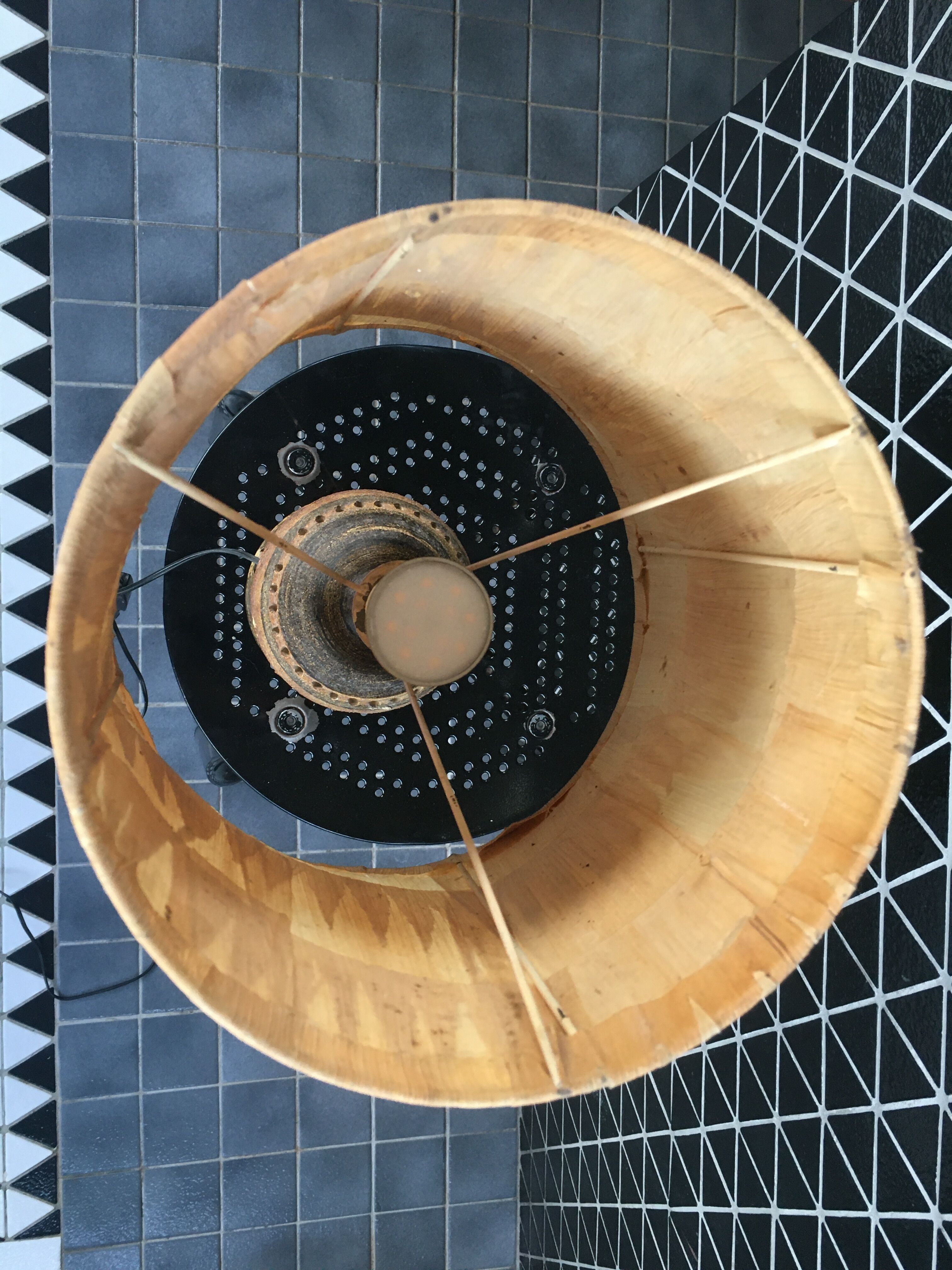 Georges pelletier - ceramic lampe updated perfect state - 1960