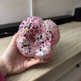 Pink blown glass bud vase