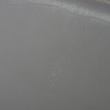 Vintage grey cow leather bauhaus design armchair by Ahrend de Cirkel