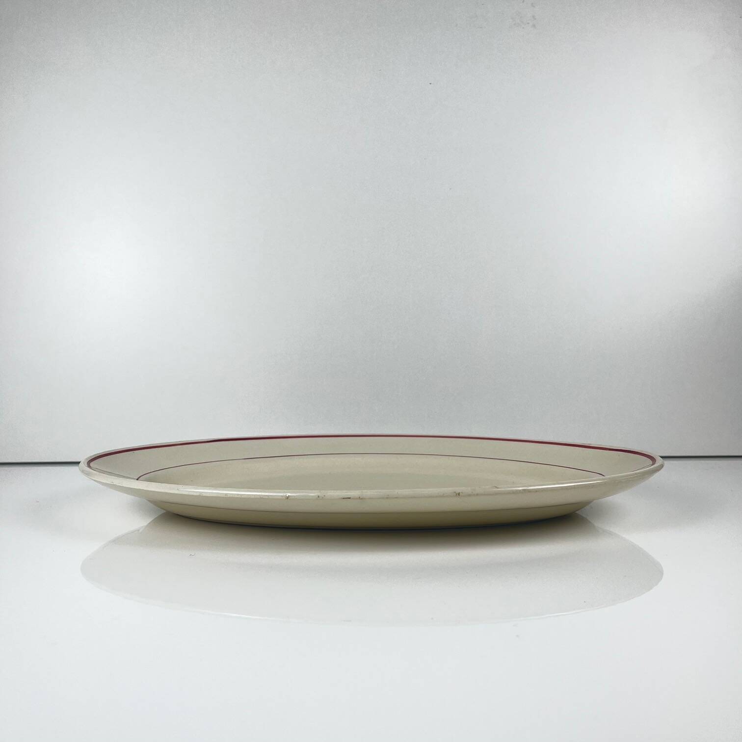 Grand plat ovale Sarreguemines "Samois", début XXe