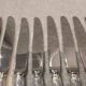12 silver-plated dessert knives by silversmith Florian Frionnet, 21.2cm