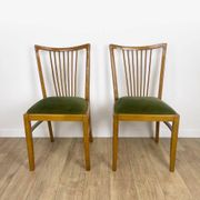 Duo de chaises à barreaux style scandinave années 50
