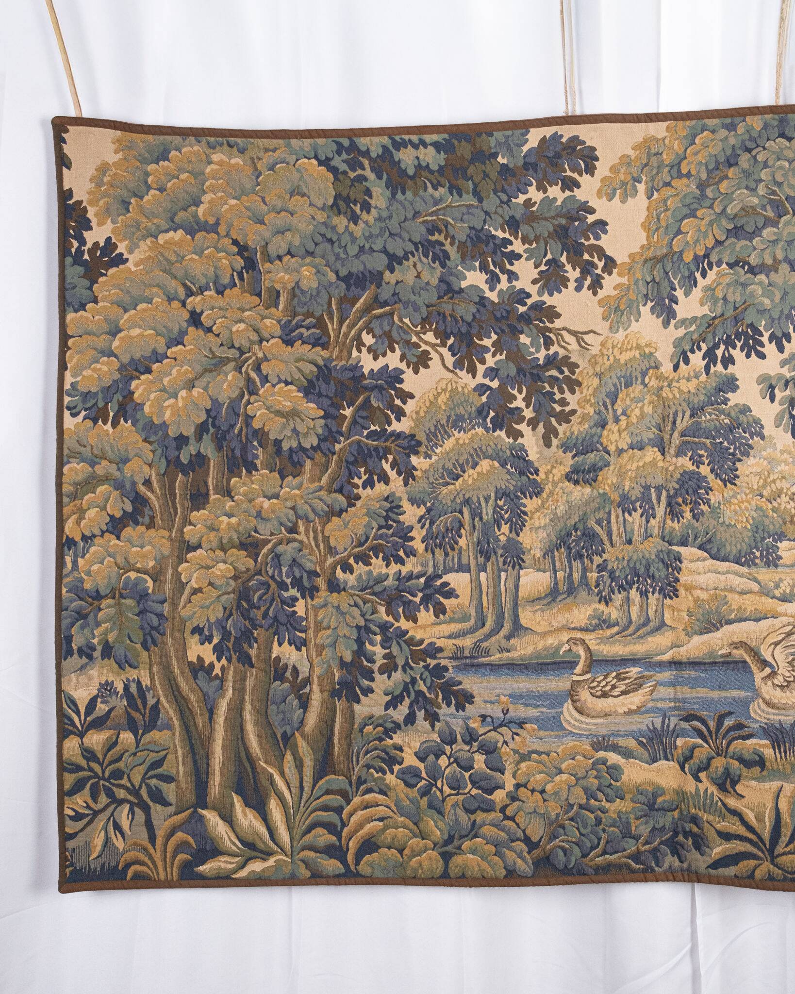 Verdure Tapestry with Ducks, Halluin Manufacture, France, 20th century