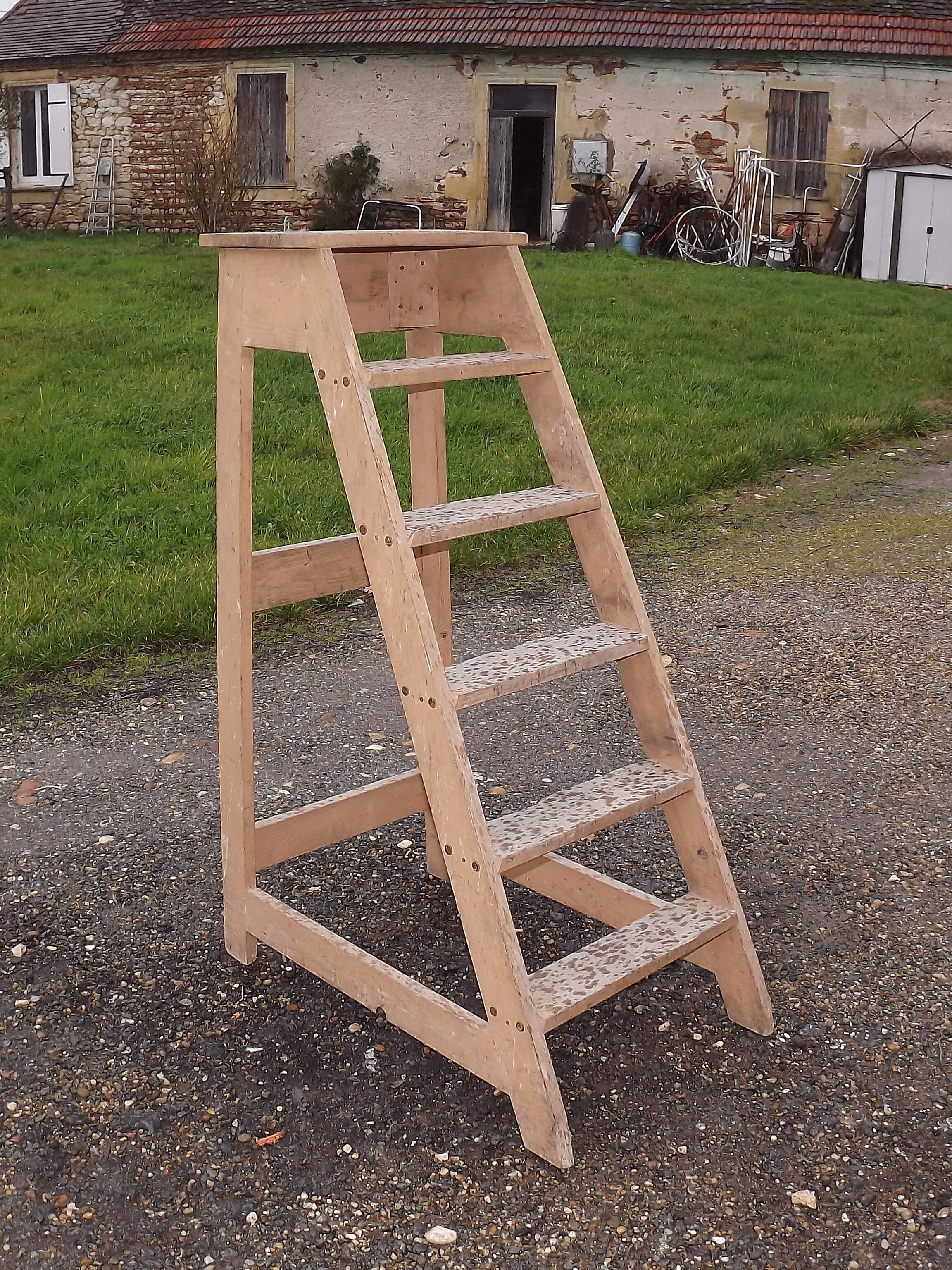 Library wooden stool